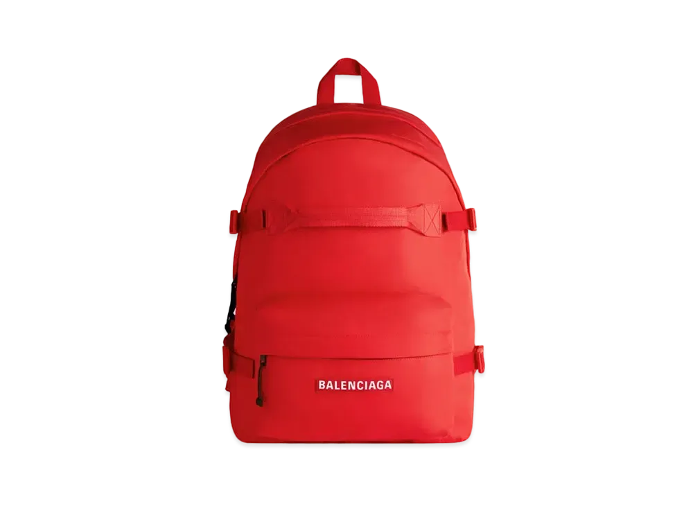BALENCIAGA Ski Backpack Water Repellent Recycled Nylon "Red"