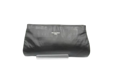 BALENCIAGA Calfskin Clutch Bag "Black"