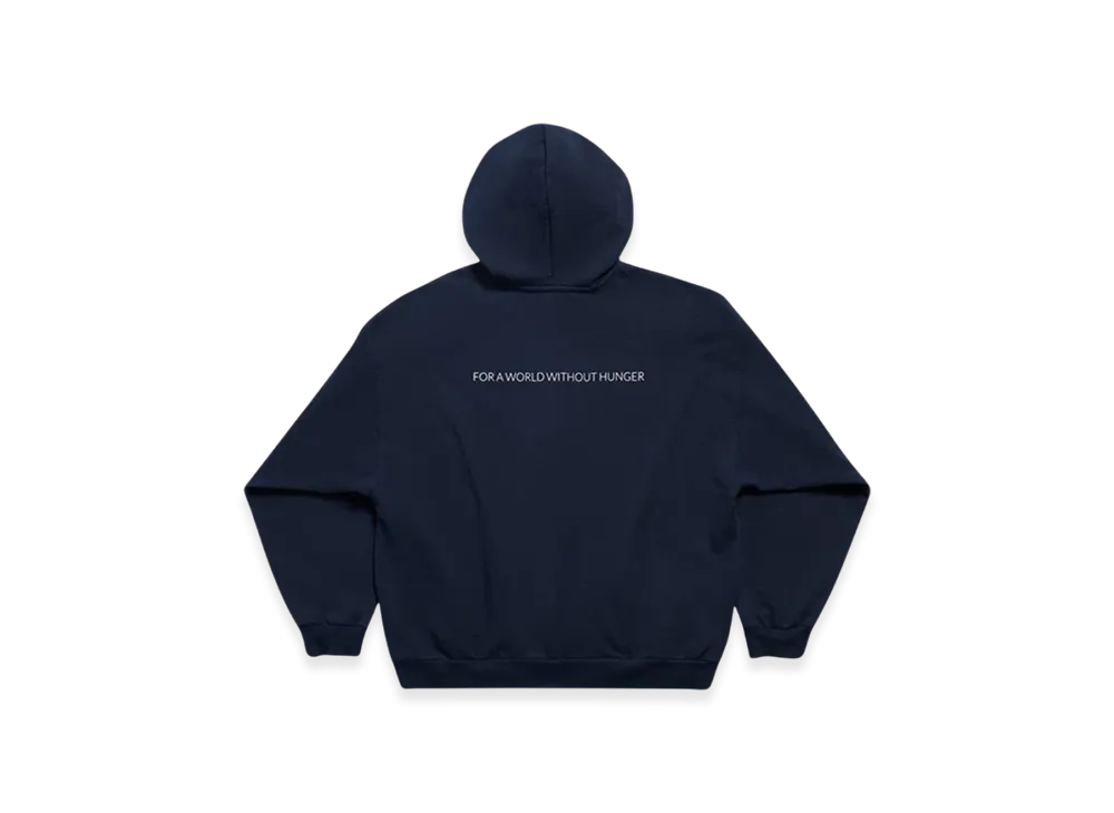 BALENCIAGA WFP Zip-Up Medium Fit Hoodie "Dark Blue White"