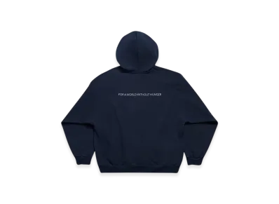 BALENCIAGA WFP Zip-Up Medium Fit Hoodie "Dark Blue White"