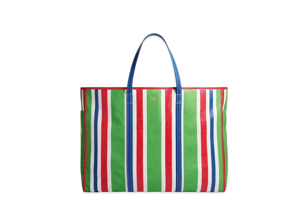 BALENCIAGA Chatelet Carry All XL Tote Bag "Green/Red/Blue/White"