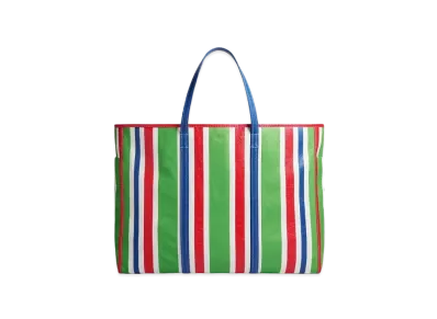 BALENCIAGA Chatelet Carry All XL Tote Bag "Green/Red/Blue/White"