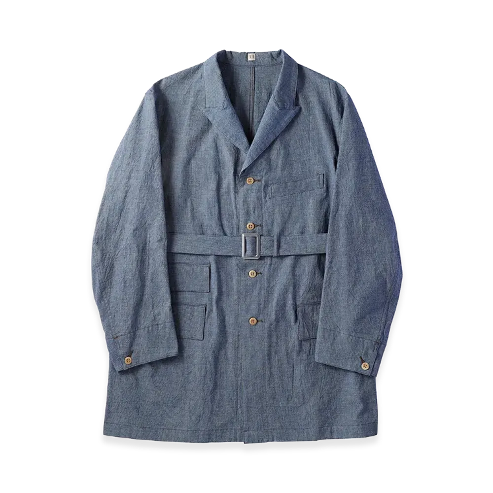 T.T Taiga Takahashi LOT.401 Belted Engineer Coat "Indigo"