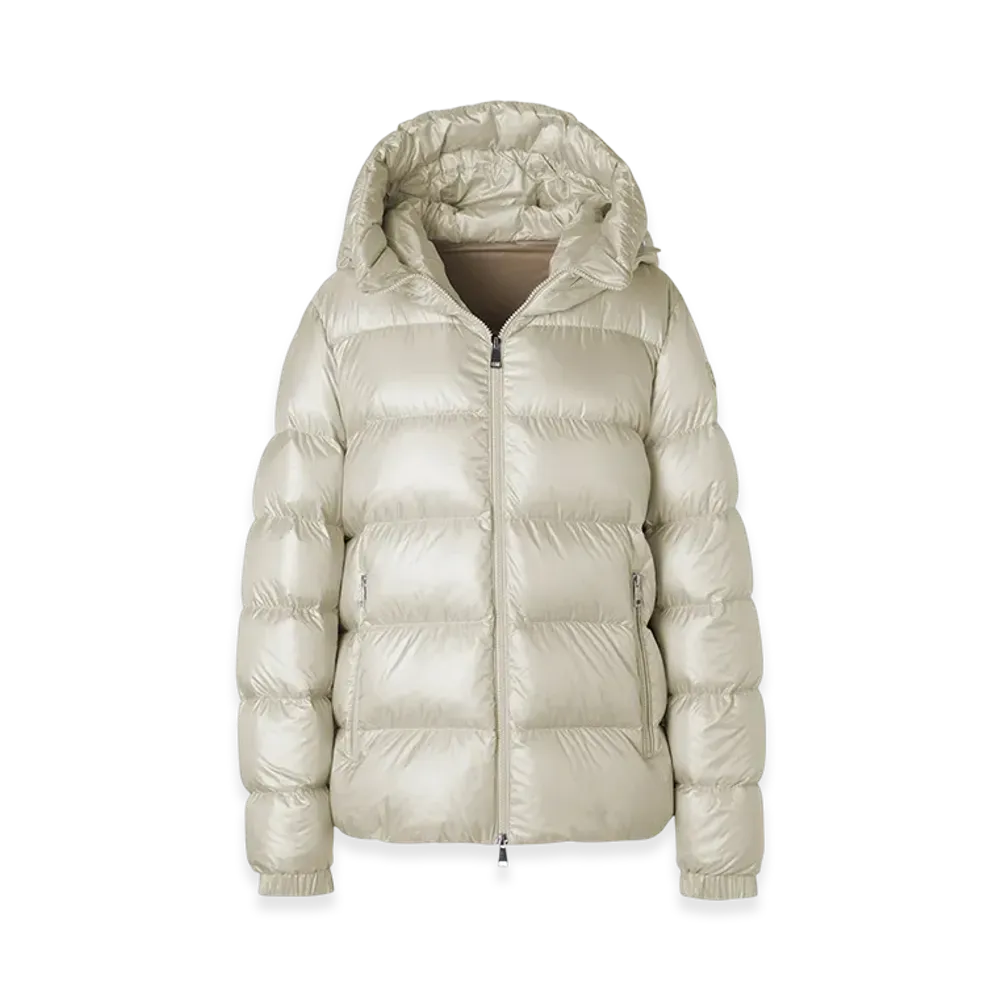 MONCLER Womens Biron Down Jacket "White"