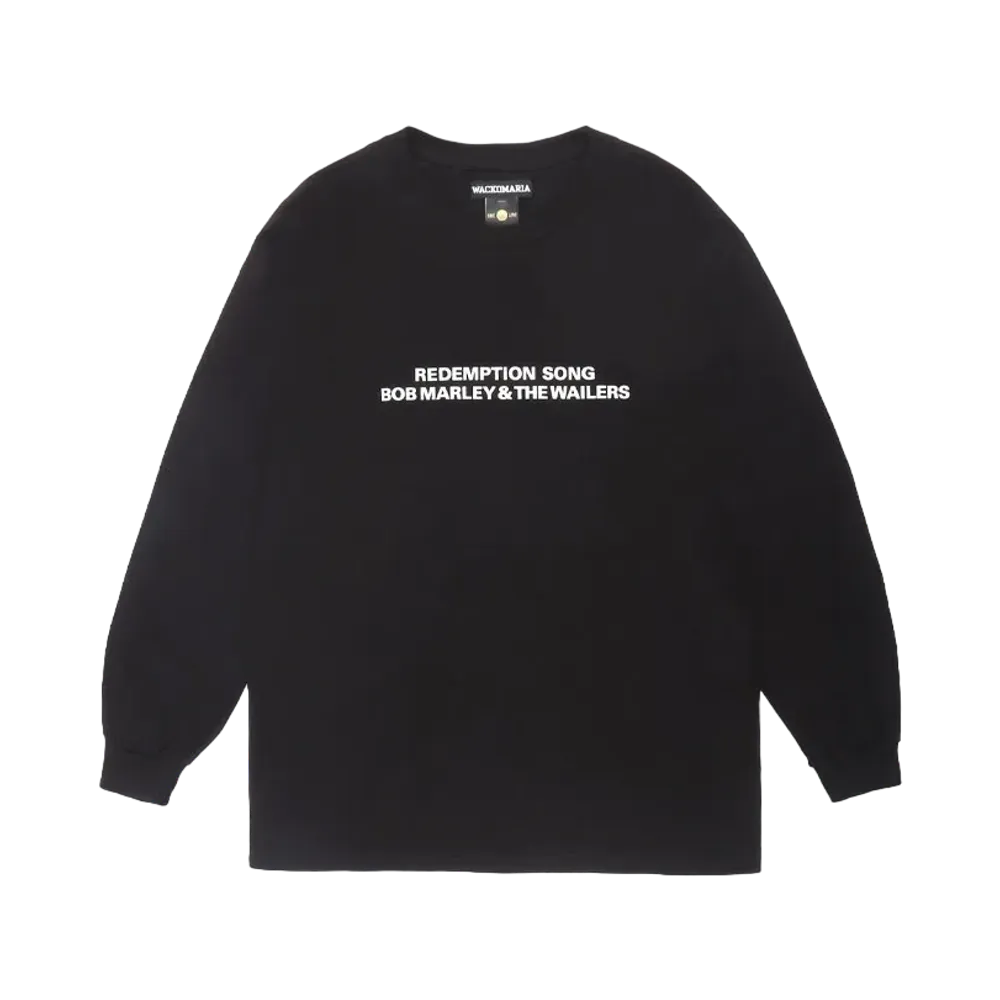 WACKO MARIA x BOB MARLEY Long Sleeve T-Shirt "Black"