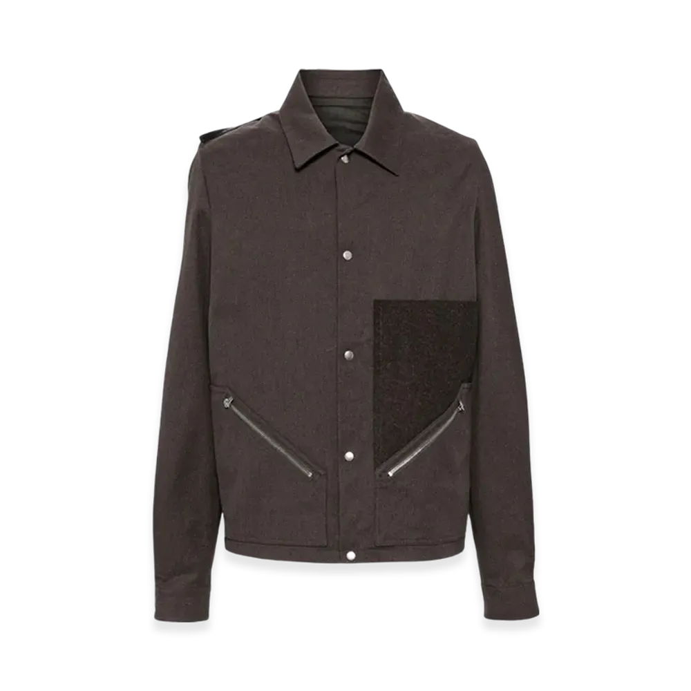 Rick Owens Porterville Tour Snap Front "Ash Brown Black"