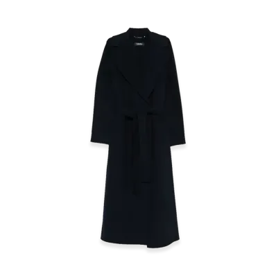S Max Mara Women's Poldo Double-Faced Coat "Midnight Blue"
