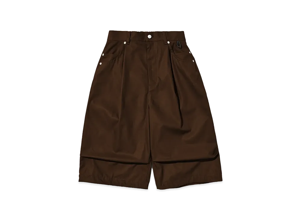 CLESSTE T/C Gabardine City Massive Utility Cropped Pants "Brown"