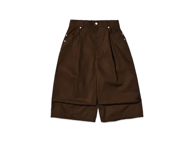 CLESSTE T/C Gabardine City Massive Utility Cropped Pants "Brown"