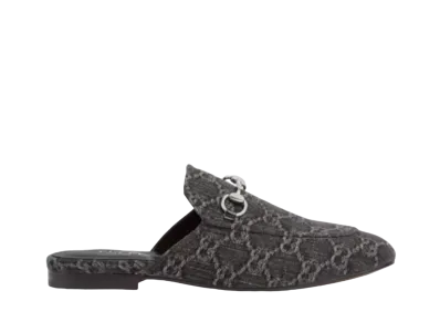 GUCCI Women's GG Princetown Slipper "Black/Grey"