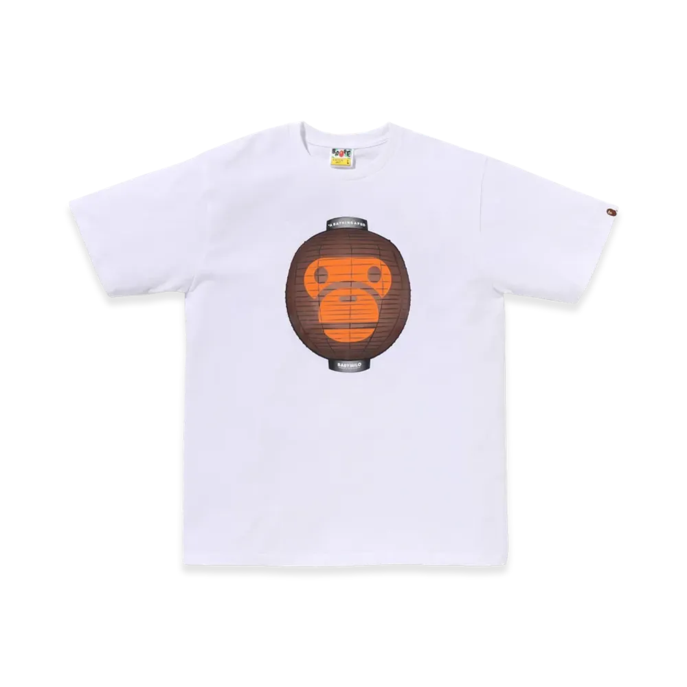 A BATHING APE Baby Milo Lantern Tee "White"