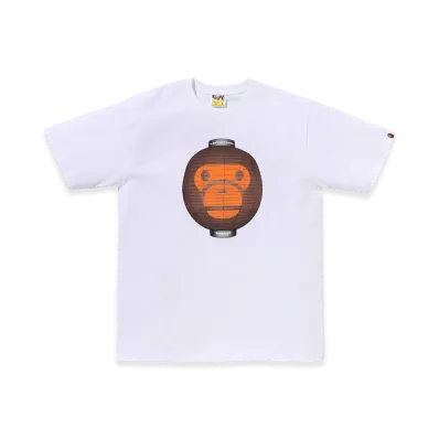 A BATHING APE Baby Milo Lantern Tee "White"