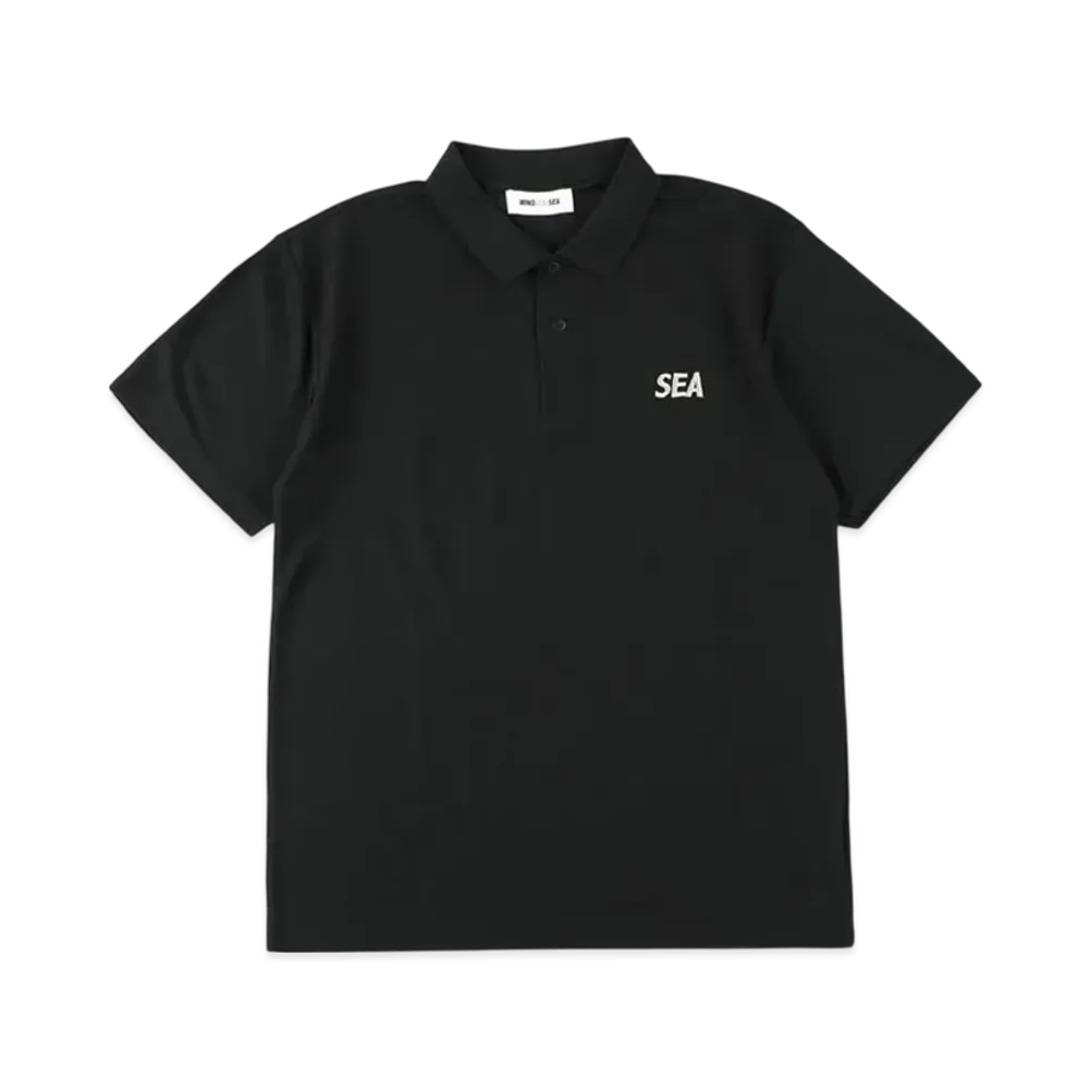 WIND AND SEA Sea Dry Kanoko Polo Shirt "Black"