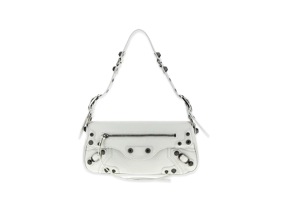 BALENCIAGA Women's 'Le Cagole S' Crossbody Bag "White"