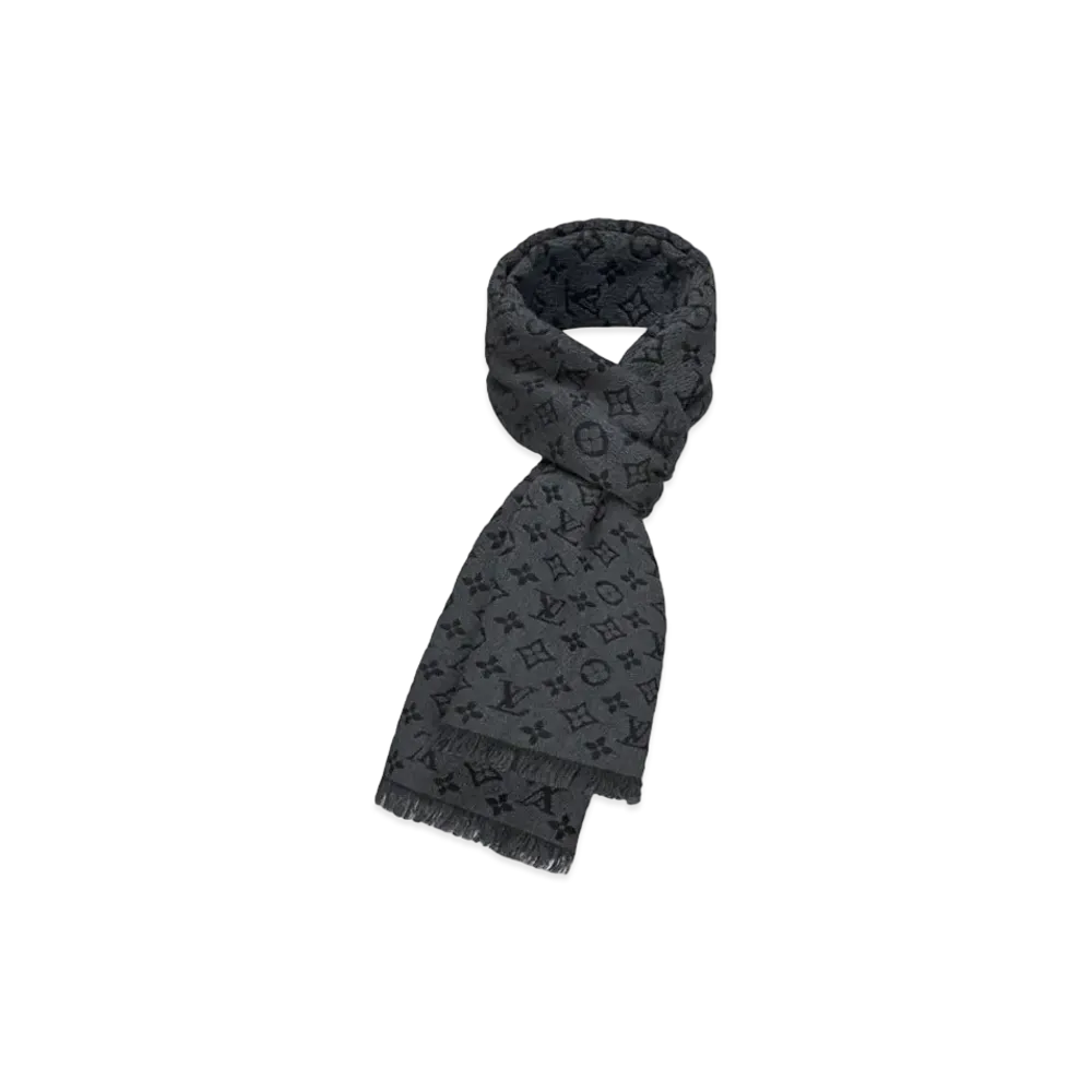 Louis Vuitton Monogram Classic Scarf "Charcoal Gray"
