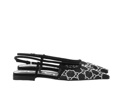 GUCCI WMNS GG Slingback Ballet Flat "Black"