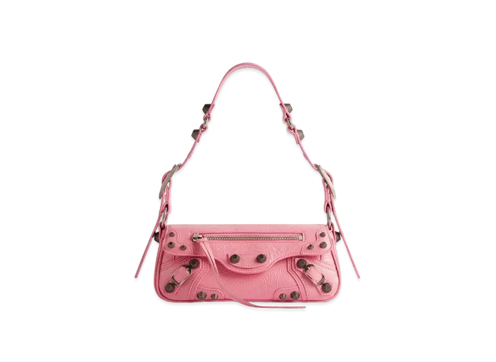BALENCIAGA Le Cagole XS Sling Bag In Arena Lambskin "Pink"