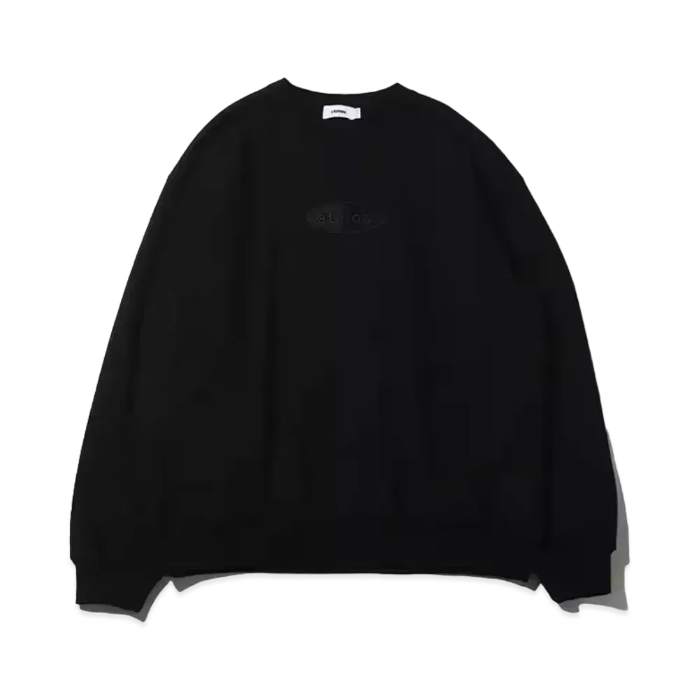 atmos Oval Logo Crewneck Sweatshirt "Black"
