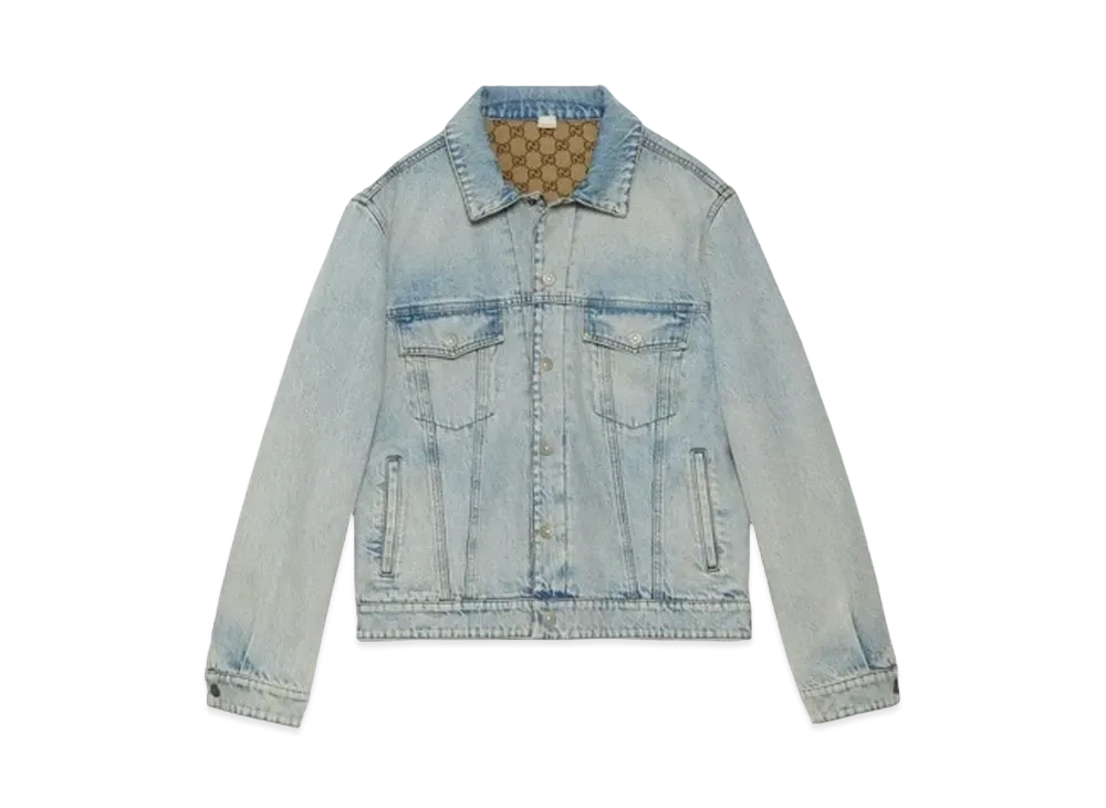 GUCCI Reversible Denim Jacket "Light Blue"