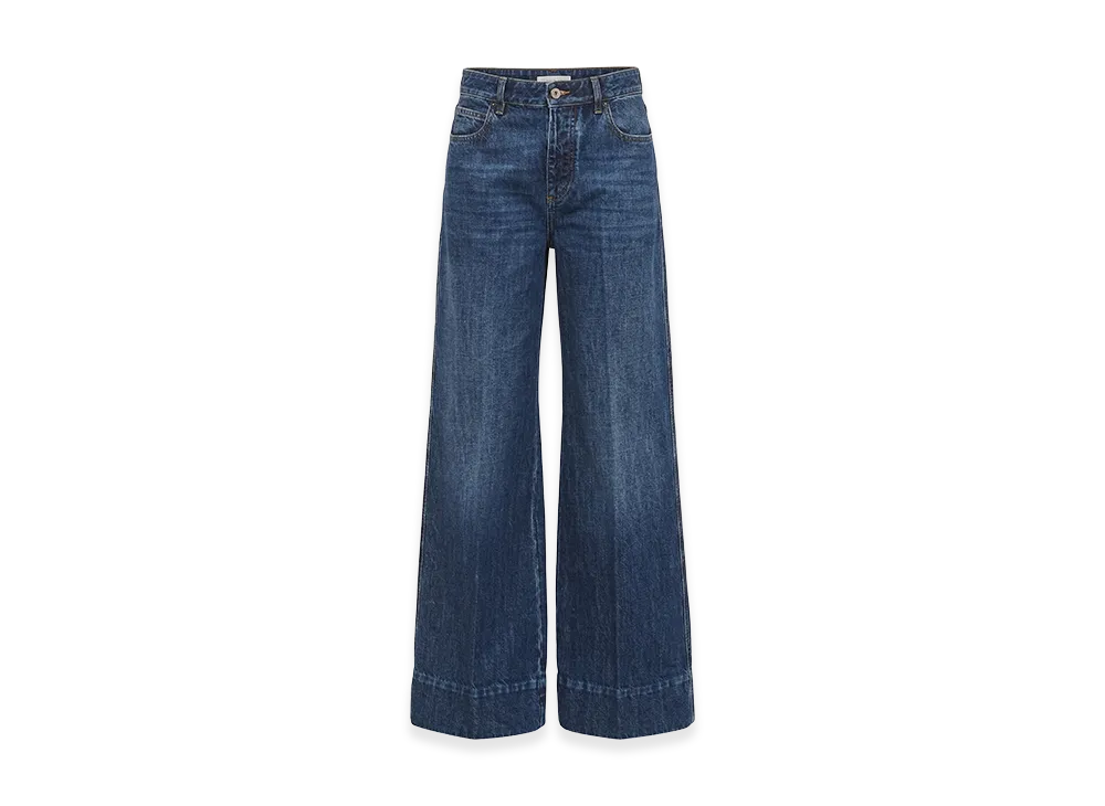 Bottega Veneta Women's Trousers "Blue"