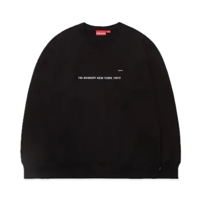 Supreme Shop Small Box Crewneck (New York) "Black"
