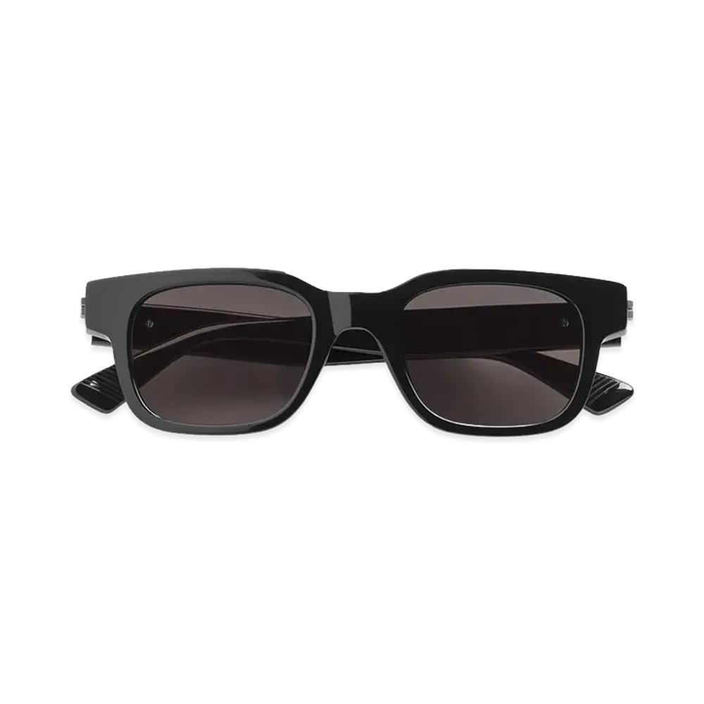 Bottega Veneta Classic Square Sunglasses "Black/Grey"
