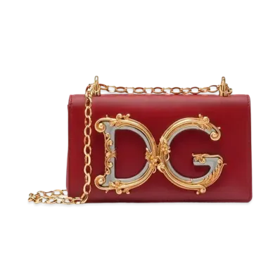 Dolce&Gabbana DG Girls Phone Bag Calfskin "Red"