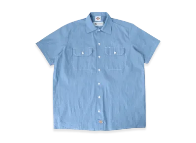 RHC Ron Herman x Dickies Chambray Short Sleeve Shirt "Light Blue"