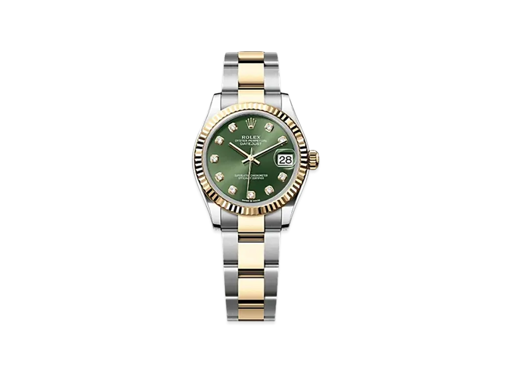 ROLEX Datejust 31mm Oystersteel & Yellow Gold 278273 "Olive Green"