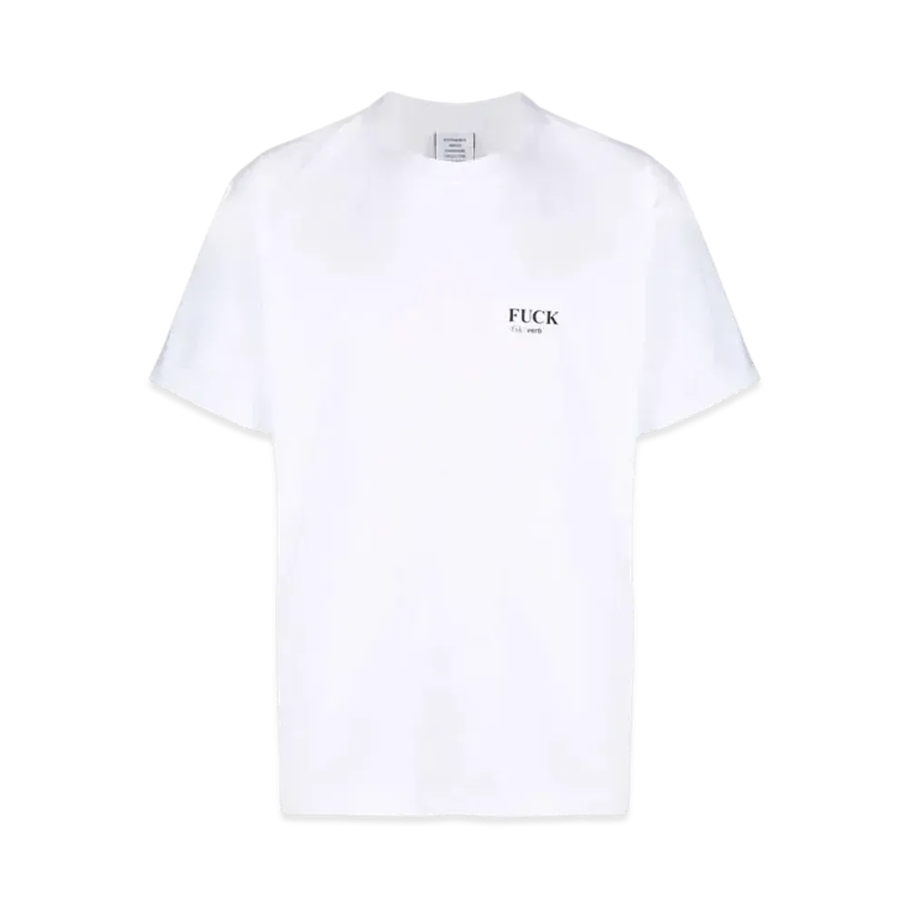 VETEMENTS Definition Tee "White"