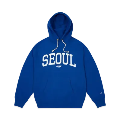 PALACE x Champion Shop Hood "Seoul Blue"