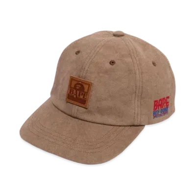 A BATHING APE Washed Canvas Cap "Beige"
