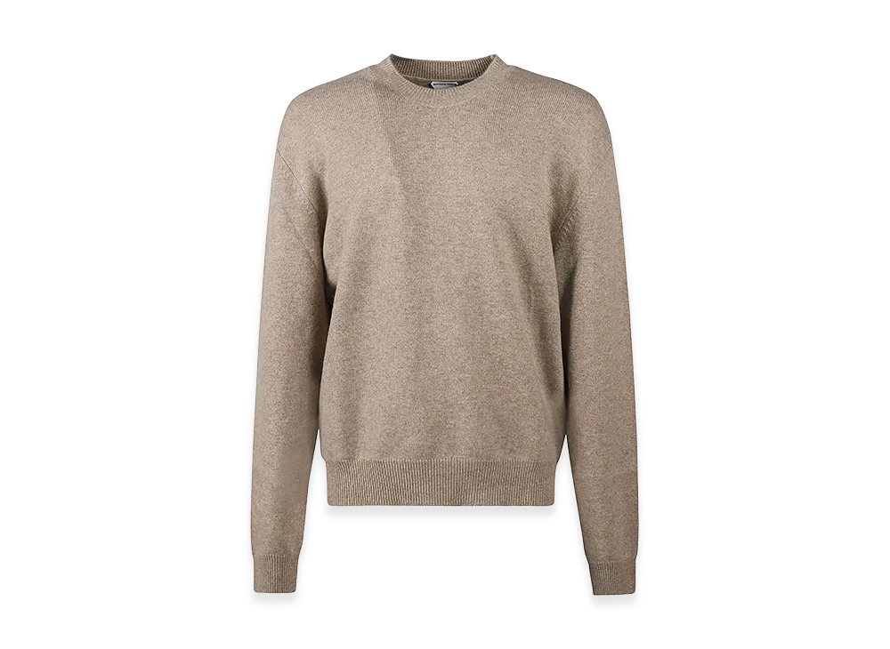 Bottega Veneta Cappuccino Stretch Cashmere Blend Sweater "Beige/Tan"