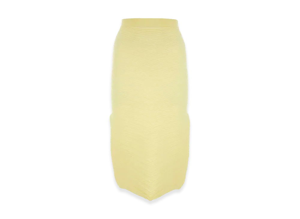 Bottega Veneta Women's Stretch Cotton Blend Skirt "Yellow"