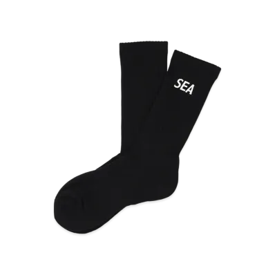 WIND AND SEA ESS Socks "Black_White"