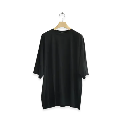 COMOLI Thin Cotton T-Shirt "Black"