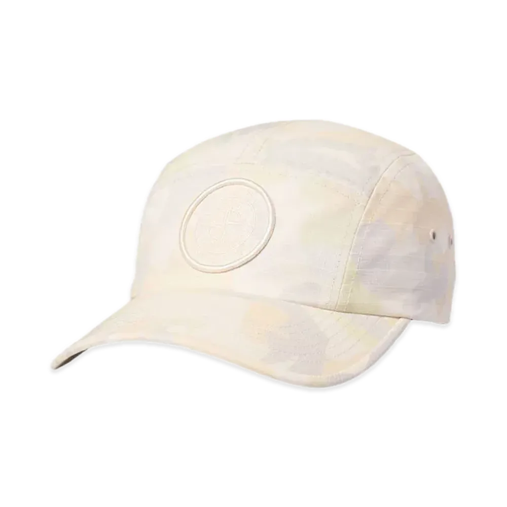 Supreme x Stone Island Reactive Ice Camo Ripstop Camp Cap "Tan"
