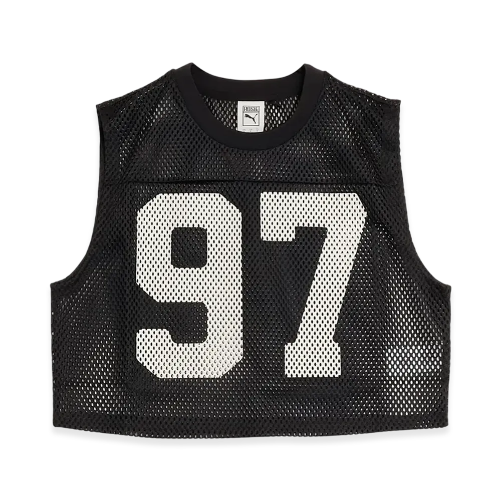 PUMA x BLACKPINK ROSE Relaxed Mesh Top "PUMA Black"