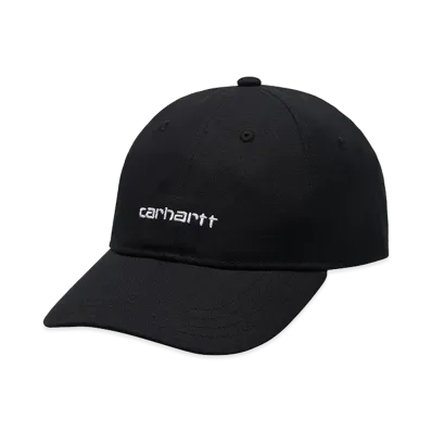 Carhartt WIP Canvas Script Cap "Black/White"