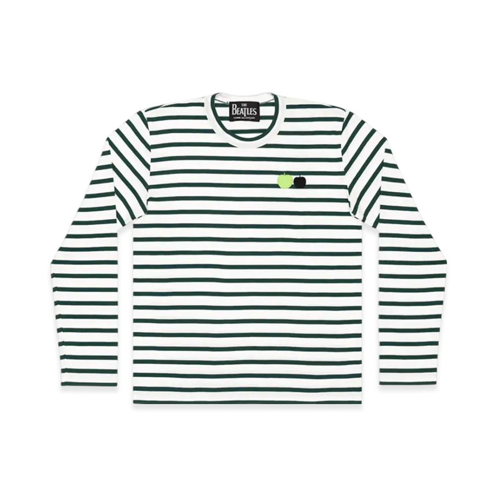 COMME des GARCONS x The Beatles Stripe Long Sleeve T-Shirt "Green"