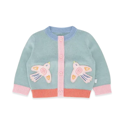 STELLA McCARTNEY Kids Knit Cardigan "Grigiomulticolor"