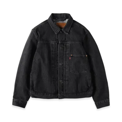 Levi's TYPE I TRUCKER "MIDNIGHT HARVEST TRUCKER / BLACK"