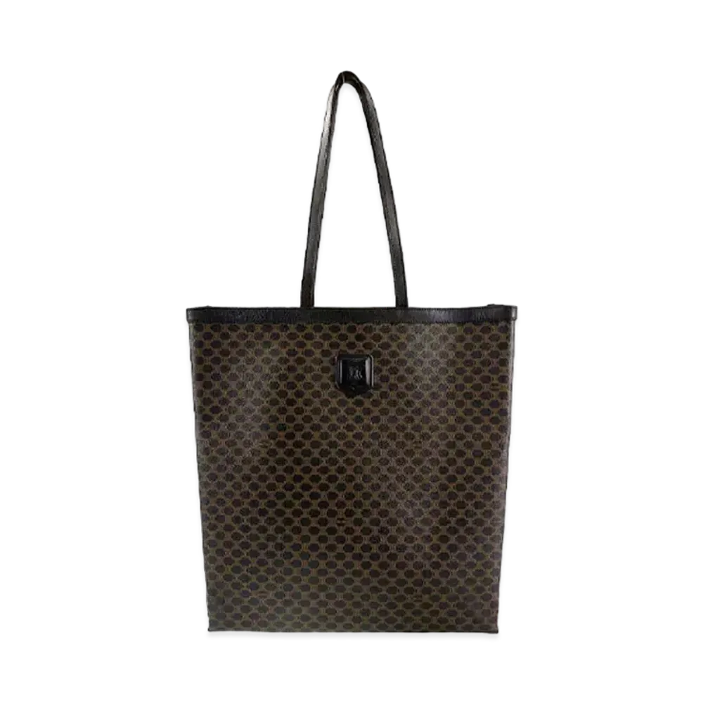 CELINE Macadam Tote Bag "Brown"