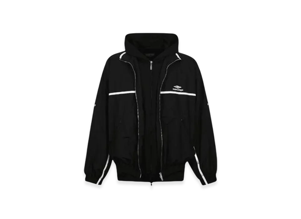 BALENCIAGA 3B Sports Icon Layered Jacket "Black"