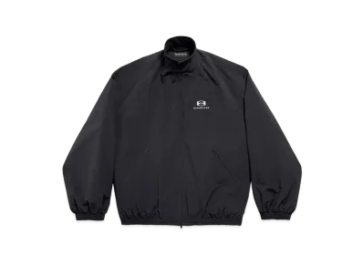 BALENCIAGA Unity Sports Icon Cocoon Kick Windbreaker "Black"