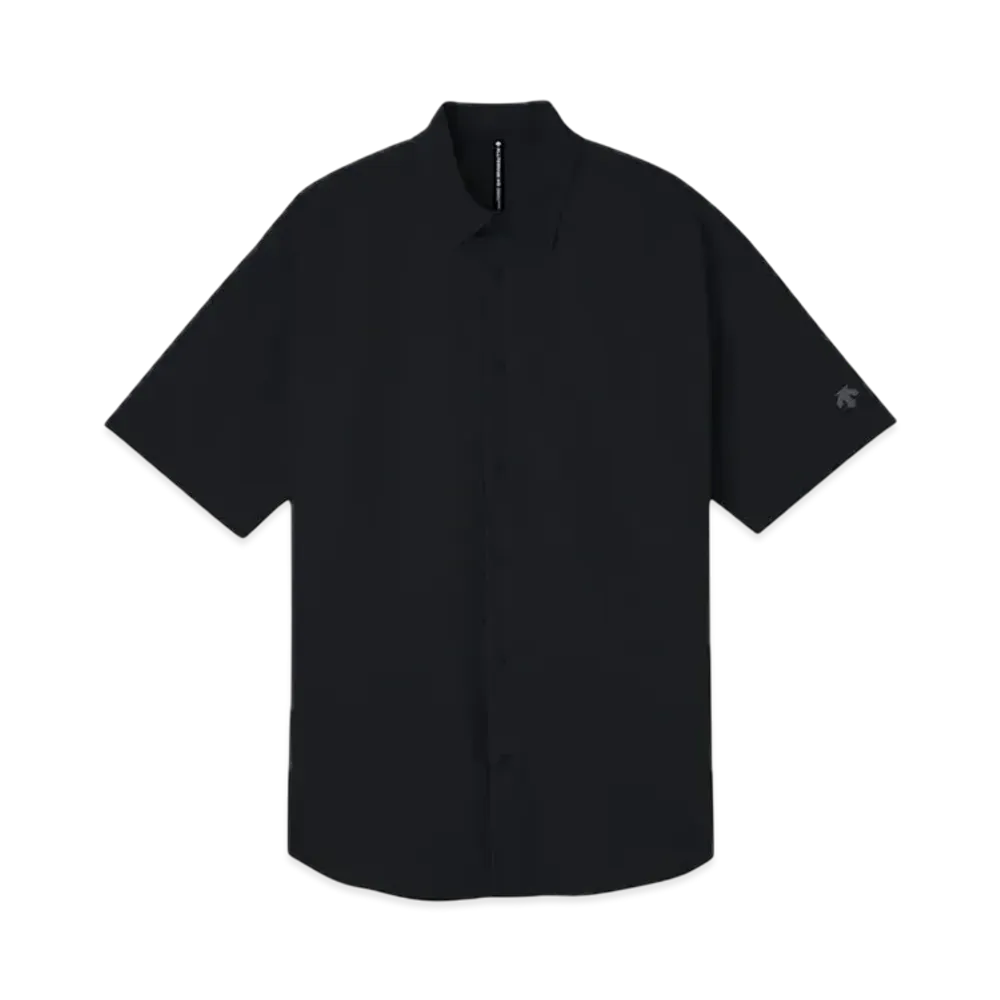 DESCENTE ALLTERRAIN Solotex Half Sleeve Regular Collar Shirt "Graphite Navy"