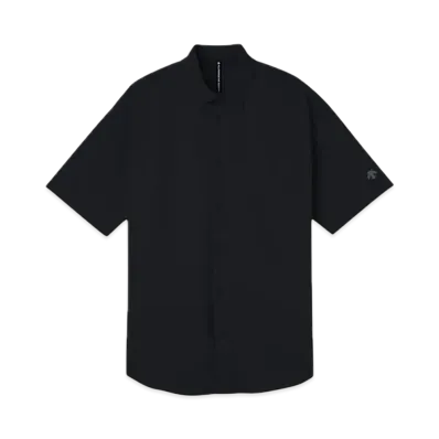 DESCENTE ALLTERRAIN Solotex Half Sleeve Regular Collar Shirt "Graphite Navy"