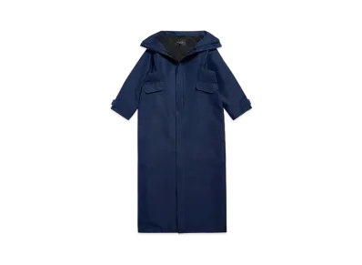 BALENCIAGA Women's Swing Maxi Parka "Dark Blue"