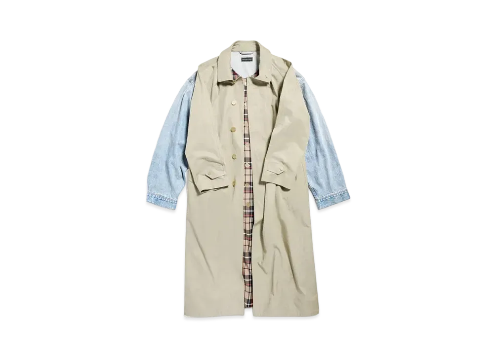 BALENCIAGA Women's Hybrid Carcoat Retail Exclusive "Beige"