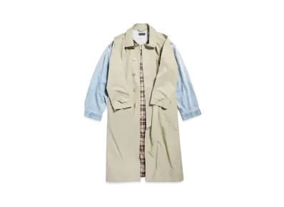 BALENCIAGA Women's Hybrid Carcoat Retail Exclusive "Beige"